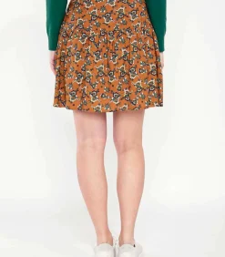 Bedrukte vloeibare korte rok PATNA