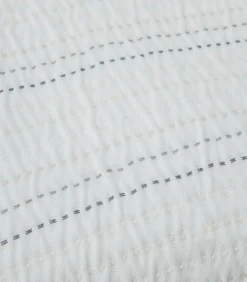 Bedsprei 2 personen Stitch 240x260 cm Wit (1 Bedsprei, 2 Kussenslopen)