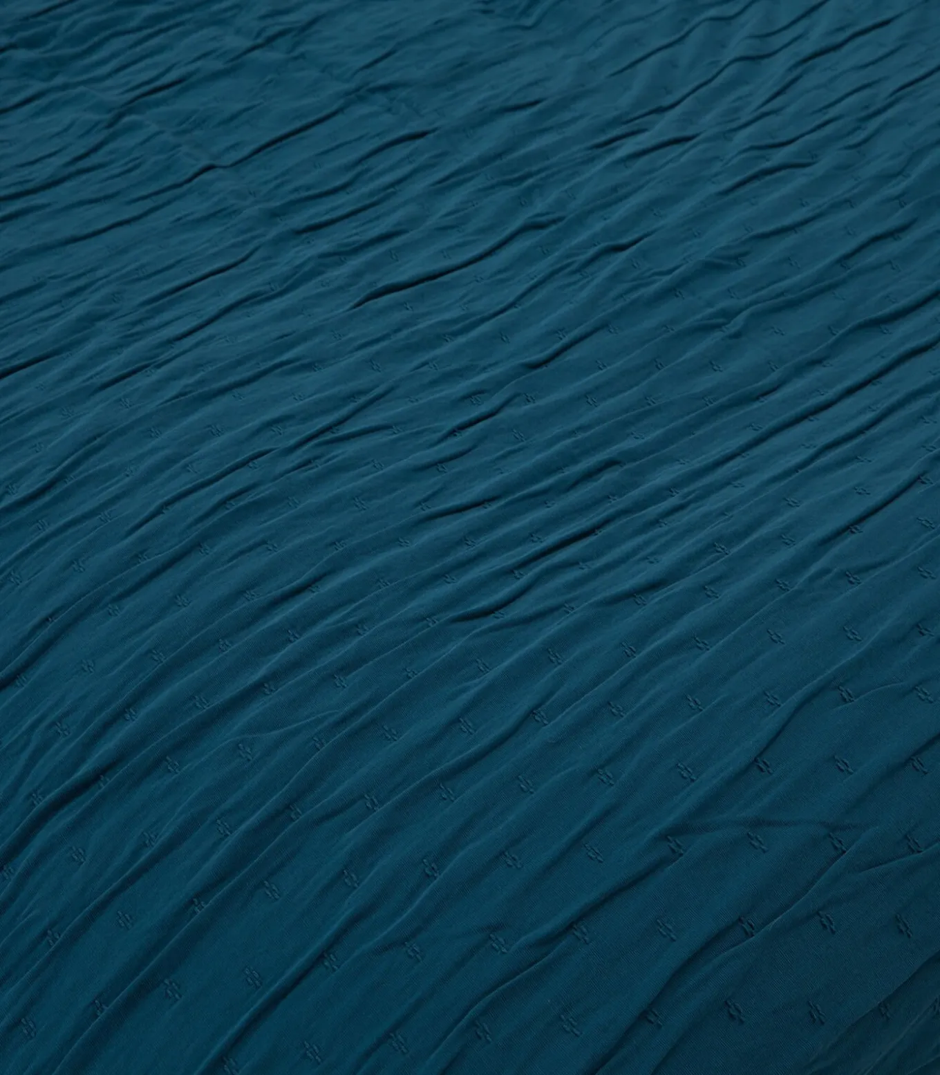 Bedsprei set 2 personen Leron Seti 240x260 cm Benzine blauw (1 Bedsprei, 2 Kussenslopen)