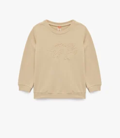 Beige Baby Sweatshirt Lange Mouwen Dino Print