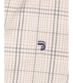 Beige geruit herenoverhemd