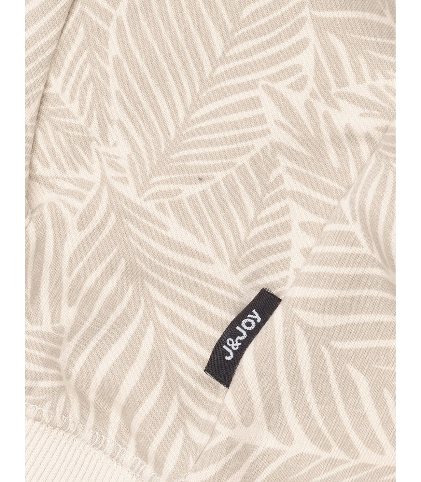 Beige jongenstrui met plantenprint