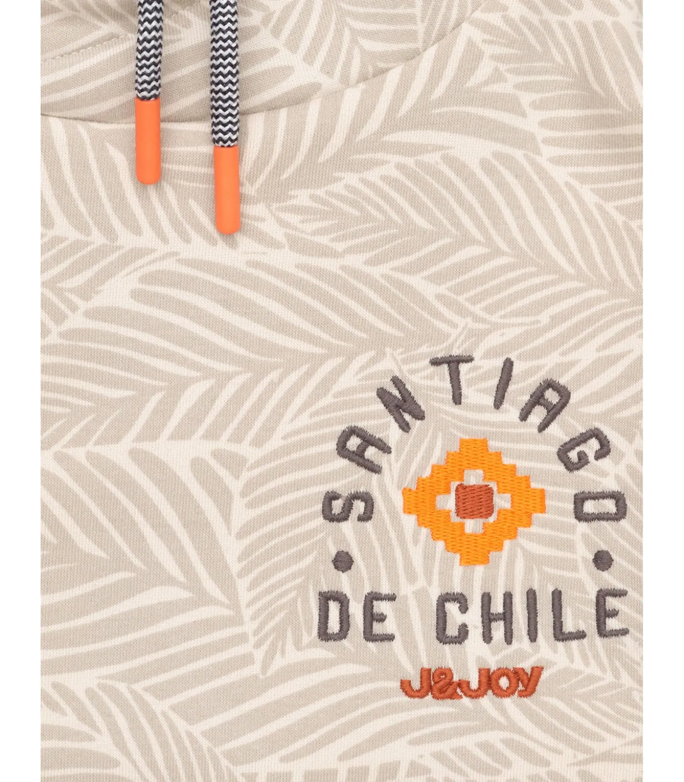 Beige jongenstrui met plantenprint