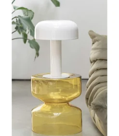 Bijzettafel Doble - Geel - 35x35x41cm