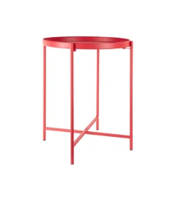 Bijzettafel Meseta - Rood - 40x40x49cm