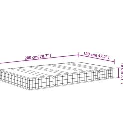Binnenveringmatras middelhard 120x200 cm