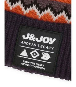 Blauwe herenmuts met pompon en logo