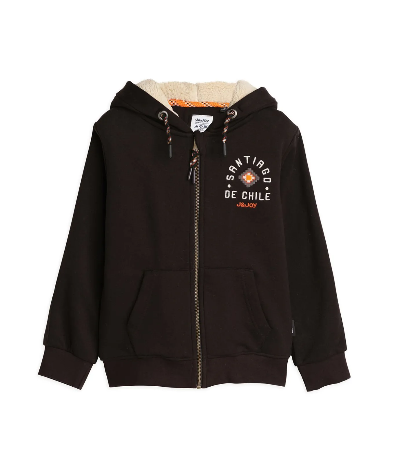 Blauwe jongenstrui met Santiago-logo op het hart