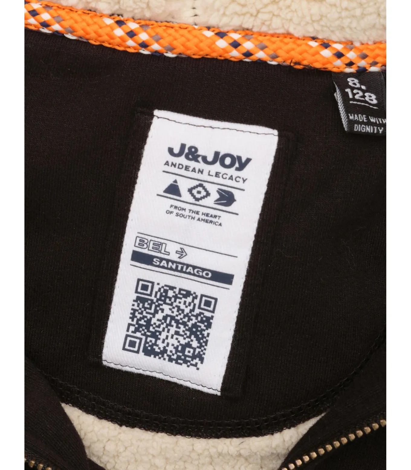 Blauwe jongenstrui met Santiago-logo op het hart