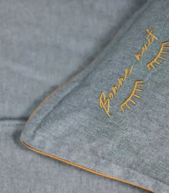 BONNE NUIT Indigo - Hoeslaken Gerecycled draad