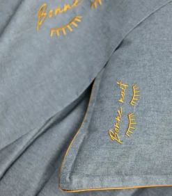 BONNE NUIT Indigo - Hoeslaken Gerecycled draad