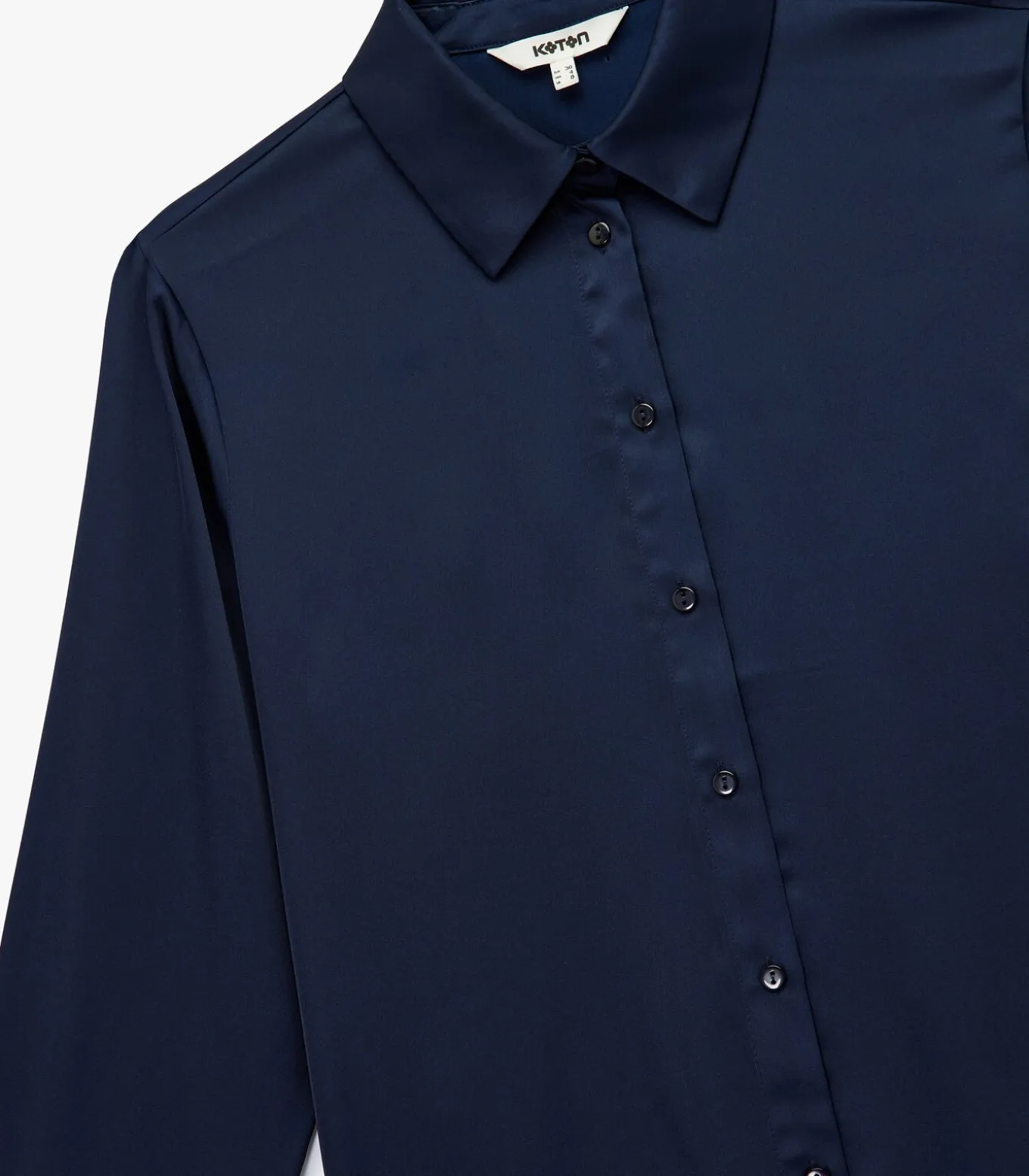 Bordeaux Satijnen Blouse Lange Mouwen Regular Fit