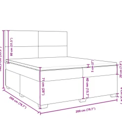 Boxspring met matras fluweel blauw 200x200 cm