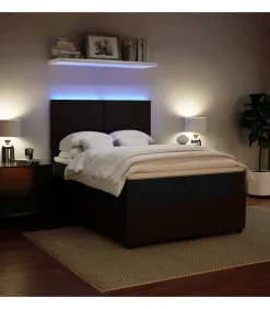 Boxspring met matras fluweel zwart 140x200 cm