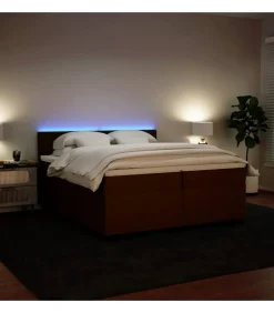 Boxspring met matras fluweel roze 200x200 cm