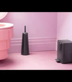 Brabantia Bo Pedaalemmer, 4 liter, stil sluitend, kunststof binnenemmer - Matt Black