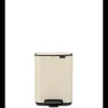 Brabantia Bo Pedaalemmer, 4 liter, stil sluitend, kunststof binnenemmer - Soft Beige