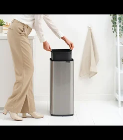 Brabantia Bo Touch Bin, 30 liter - Matt Steel Fingerprint Proof