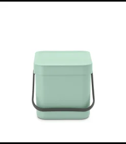 Brabantia Sort & Go afvalemmer, 6 liter - Jade Green