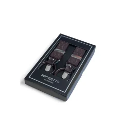 Bretel bruin stip 35 mm