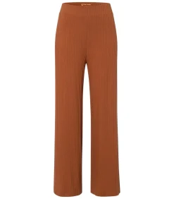 Broek “MICHELLE Rib Wide Leg”
