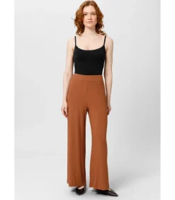 Broek “MICHELLE Rib Wide Leg”