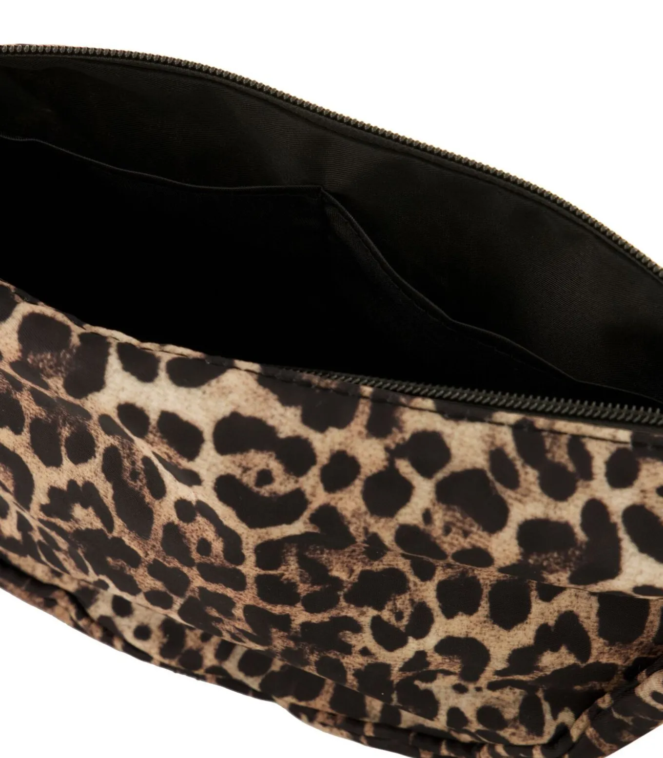 Bruine crossbody tas met luipaard print