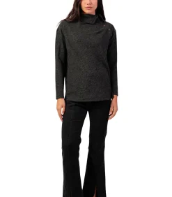 Button-down top met lange mouwen Neck Buttons