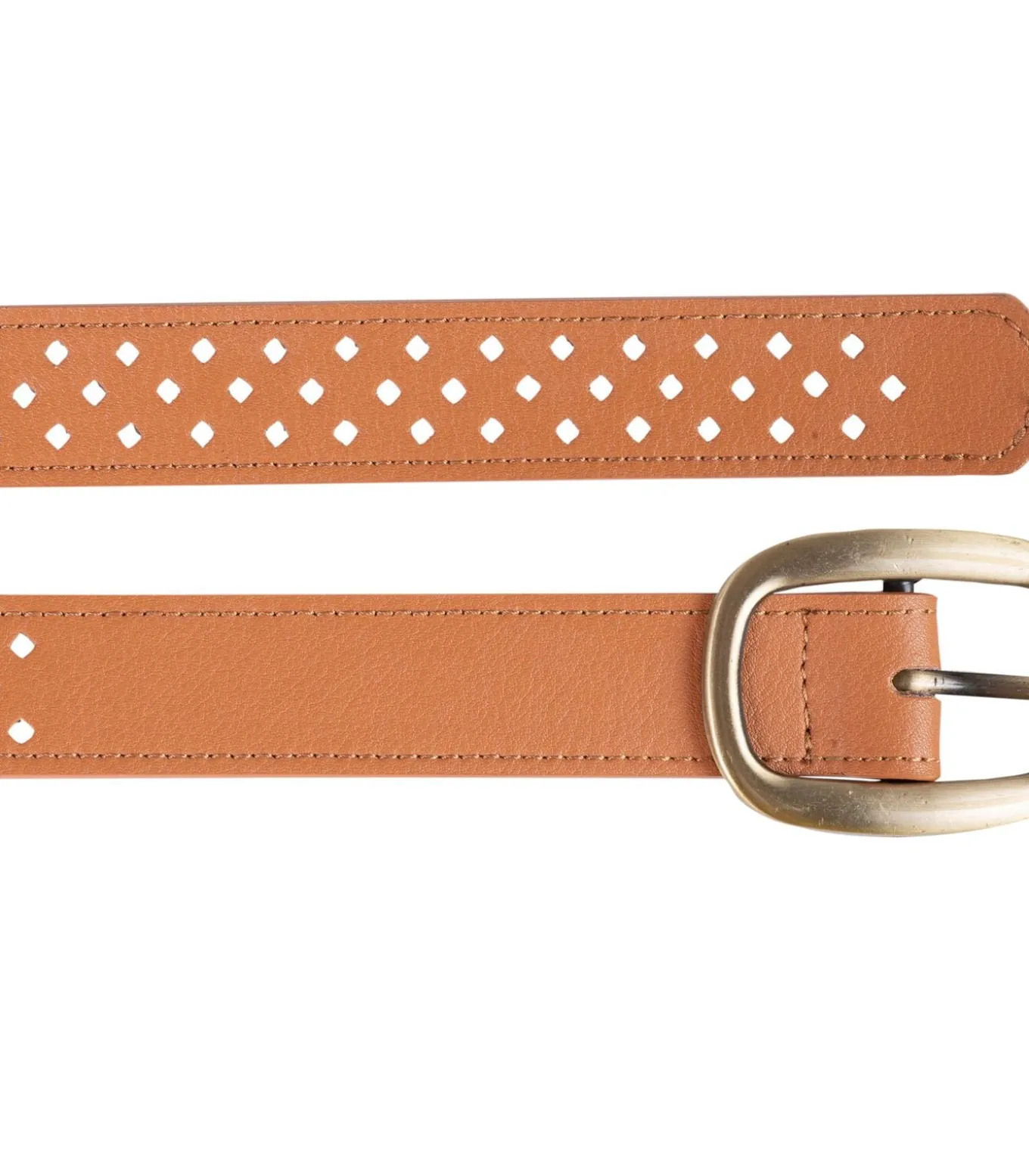 Camel opengewerkte riem voor dames