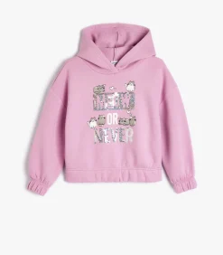 Capuchon kraag Band Gedetailleerd Sweatshirt