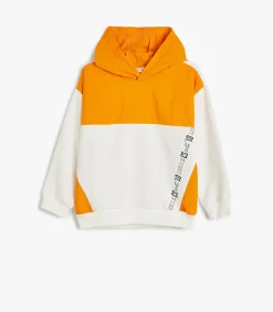 Capuchon kraag Met drukwerk Sweatshirt