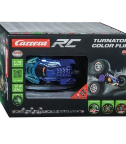 Carrera RC stuntauto Turnator Color Flip - bestuurbare auto 1:16 met LED