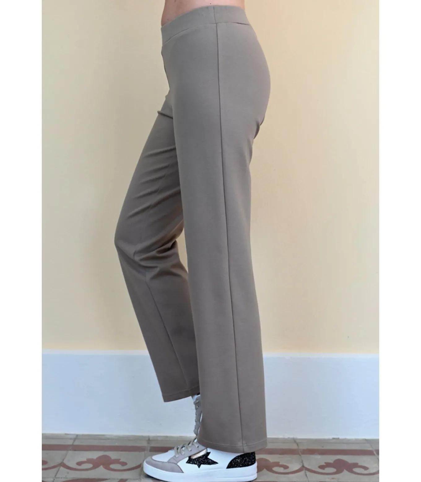 CHALBI Comfortabele broek Milano beige