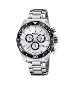 Chronograaf Chrono Swiss Made White