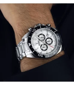 Chronograaf Chrono Swiss Made White