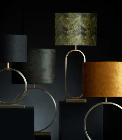 Cilinder Lampenkap Gemstone - Goud - Ø30x21cm