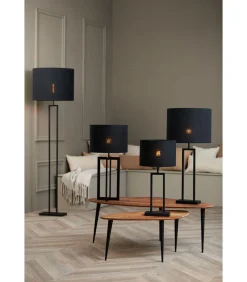 Cilinder Lampenkap Livigno - Zwart - Ø30x21cm