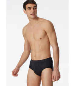 Classic Herenslip Fijnrib Zwart