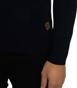 Colour Block Polo Met Lange Mouwen En Rits