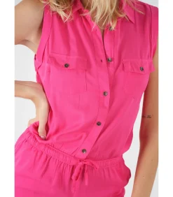 Combinaison pantalon couleur unie