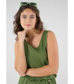 Combinaison short à rayures