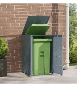 Containerberging voor 1 container 69x79x117 cm staal grijs