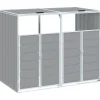 Containerberging voor 2 containers 144x81x113 cm staal grijs