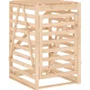 Containerberging 84x90x128,5 cm massief grenenhout