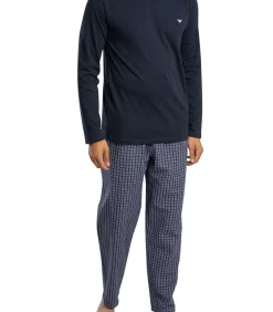 Controleer Pyjamaset Met Lange Mouwen