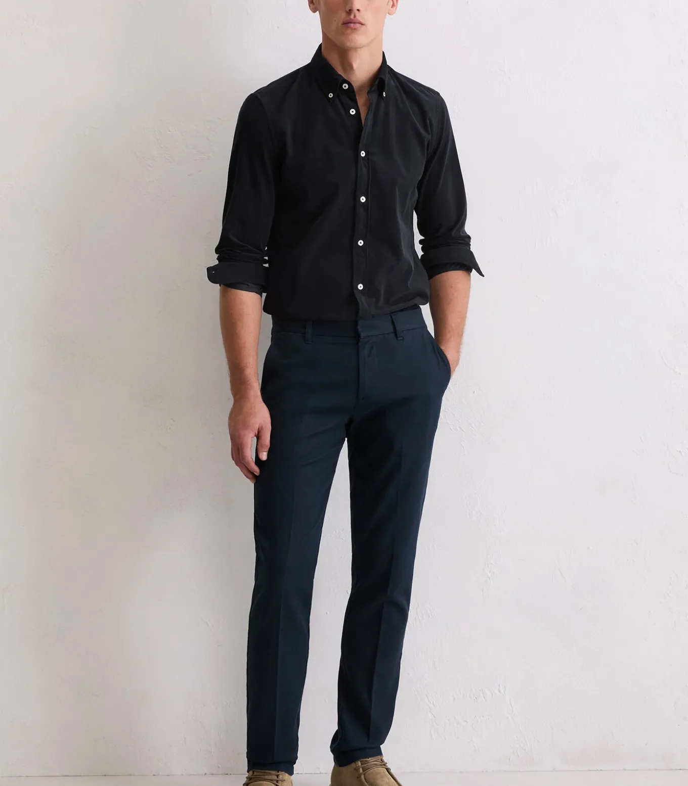 Corduroy overhemd in de vorm van