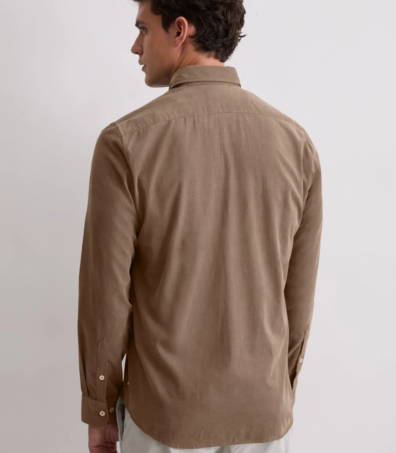 Corduroy overhemd in de vorm van