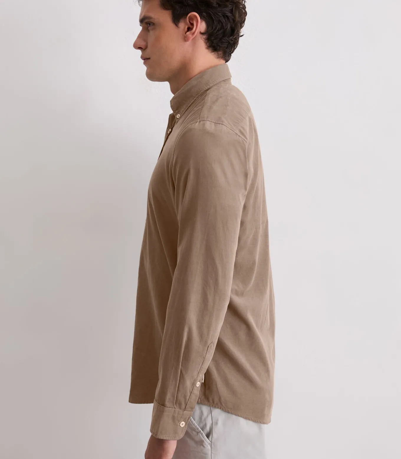 Corduroy overhemd in de vorm van