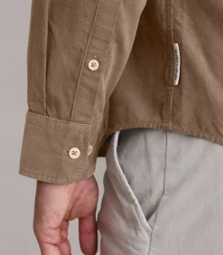 Corduroy overhemd in de vorm van