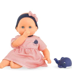 Corolle badpop Calypso - Zwemvriendje walvis 30cm pop voor waterpret